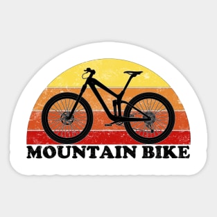 Mountain Bike Vintage Colors Sticker